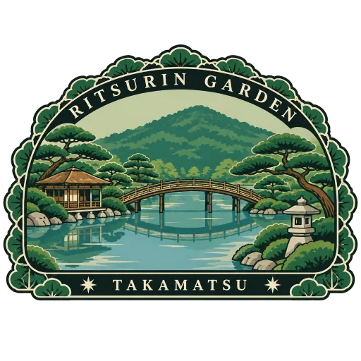 Ritsurin Garden travel stamp