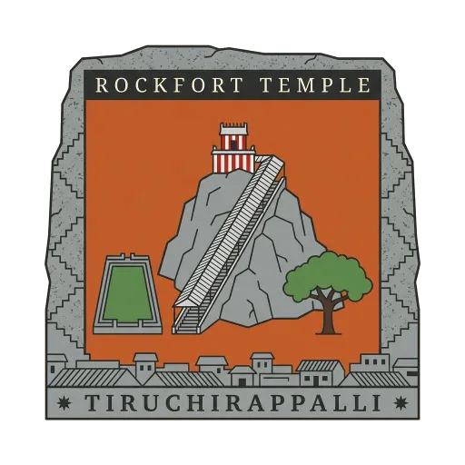 Rockfort Temple travel stamp