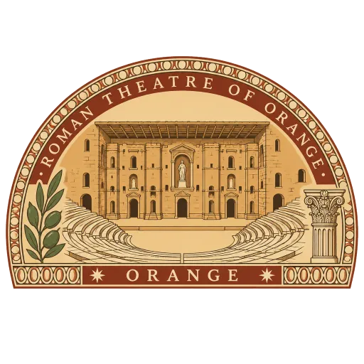 Roman Theatre of Orange travel stamp