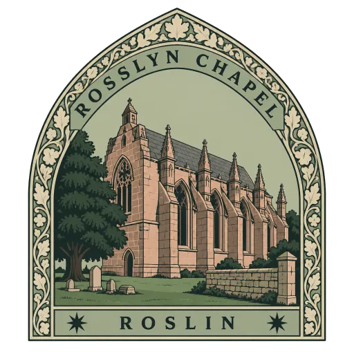 Rosslyn Chapel travel stamp
