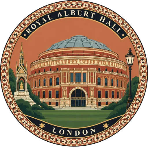 Royal Albert Hall travel stamp