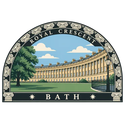 Royal Crescent travel stamp
