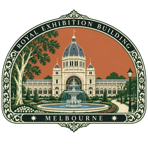 Royal Exhibition Building travel stamp