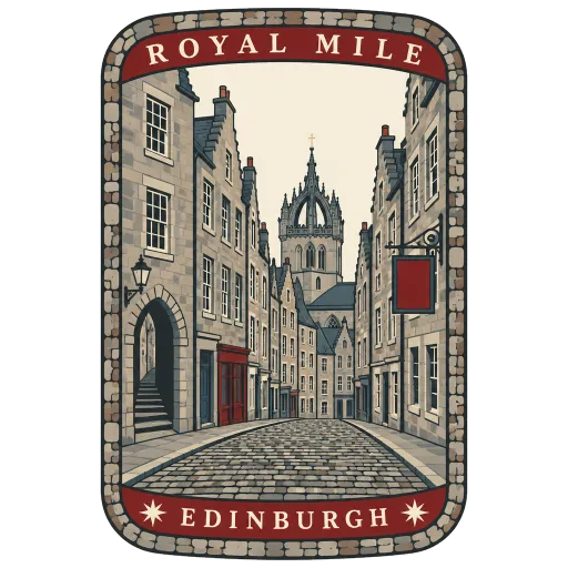 Royal Mile travel stamp