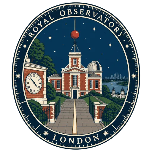 Royal Observatory Greenwich travel stamp