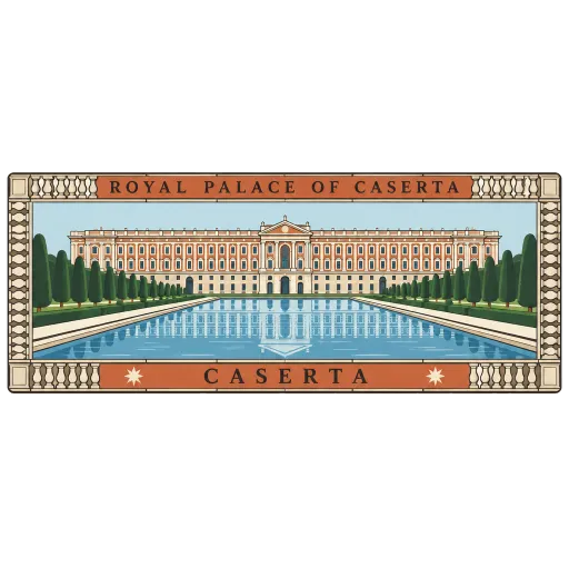 Royal Palace of Caserta travel stamp