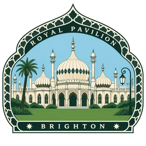 Royal Pavilion travel stamp