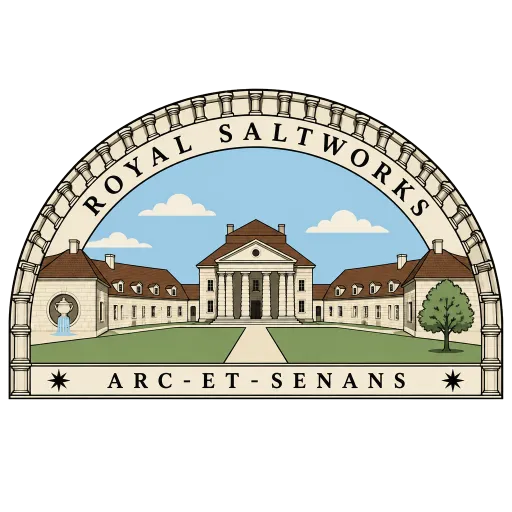 Royal Saltworks of Arc-et-Senans travel stamp