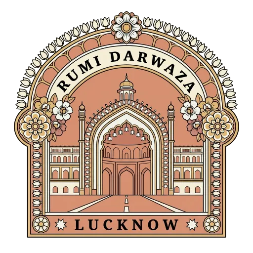 Rumi Darwaza travel stamp
