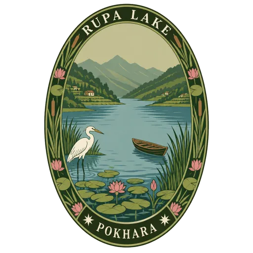Rupa Lake travel stamp