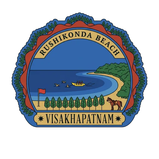 Rushikonda Beach travel stamp