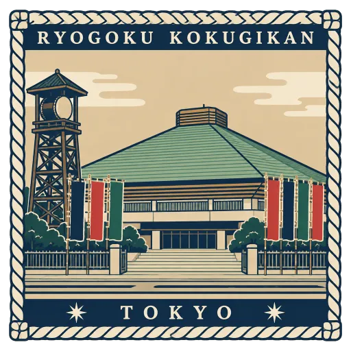 Ryōgoku Kokugikan travel stamp