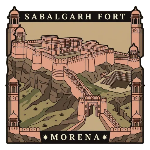 Sabalgarh Fort travel stamp