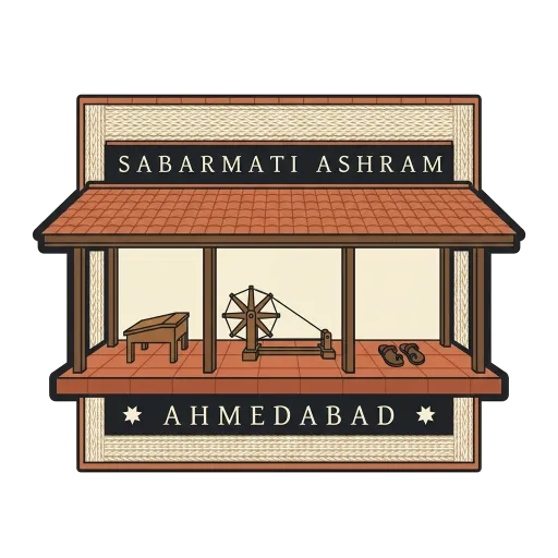 Sabarmati Ashram travel stamp