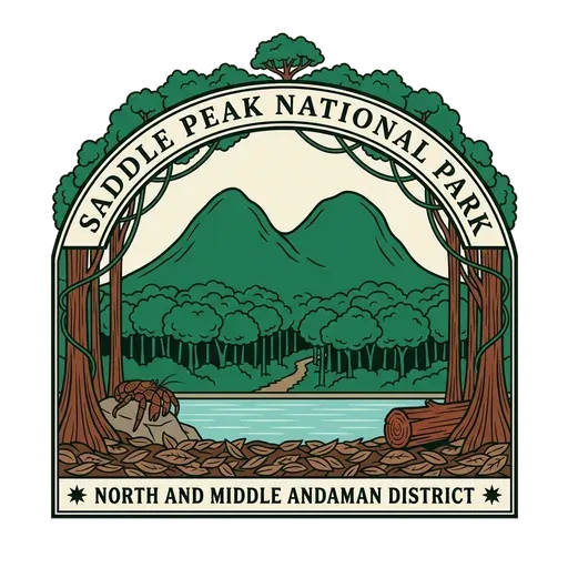 Saddle Peak National Park travel stamp