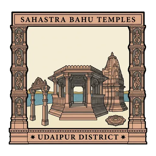 Sahastra Bahu Temples travel stamp