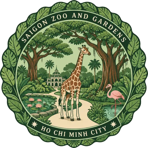 Saigon Zoo and Botanical Gardens travel stamp