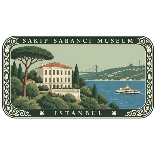Sakıp Sabancı Museum travel stamp