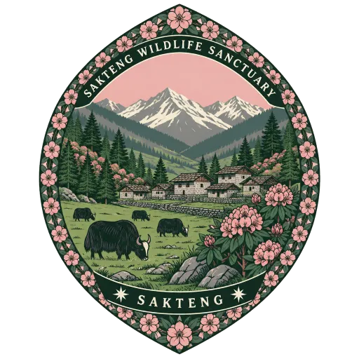 Sakteng Wildlife Sanctuary travel stamp
