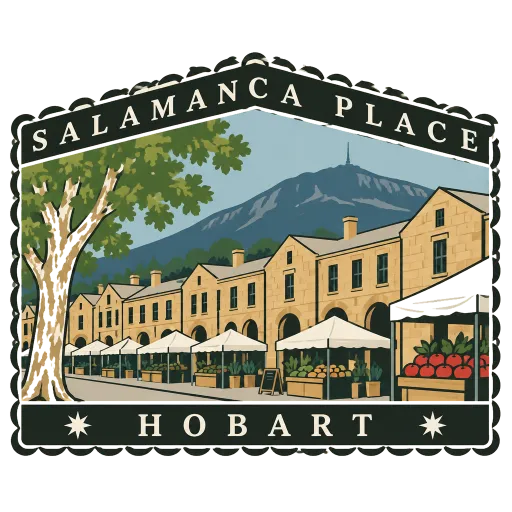 Salamanca Place travel stamp