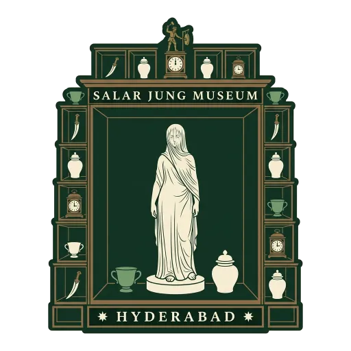 Salar Jung Museum travel stamp