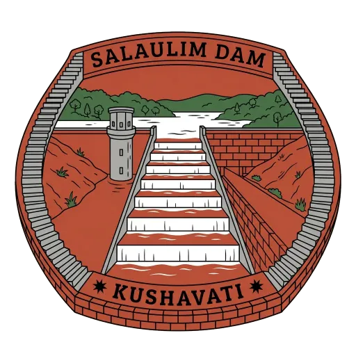 Salaulim Dam travel stamp