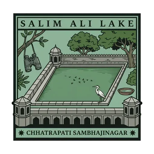 Salim Ali Lake travel stamp