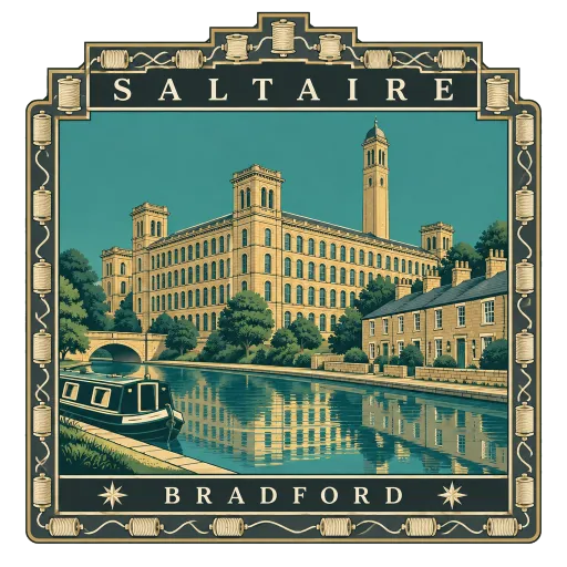 Saltaire travel stamp