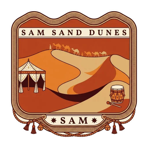 Sam Sand Dunes travel stamp