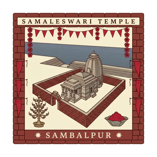 Samaleswari Temple travel stamp