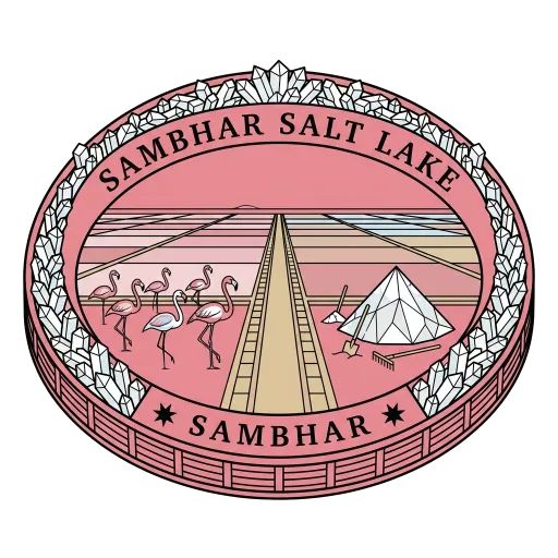 Sambhar Salt Lake travel stamp
