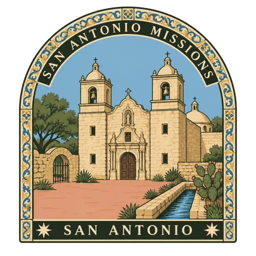 San Antonio Missions National Historical Park travel stamp