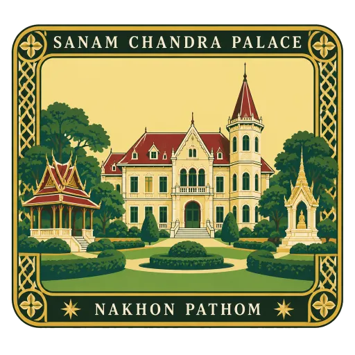 Sanam Chandra Palace travel stamp