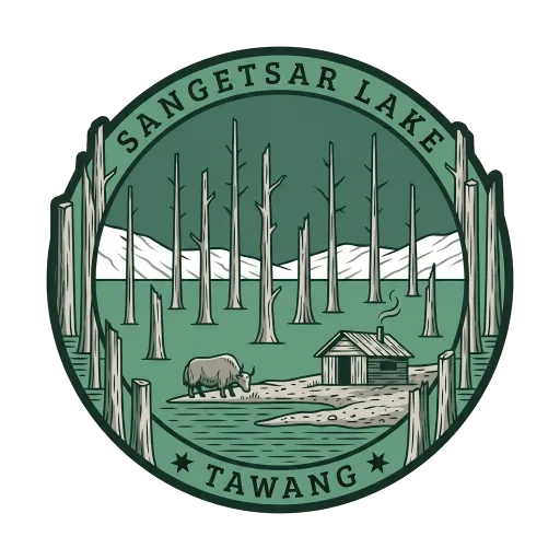 Sangetsar Lake travel stamp