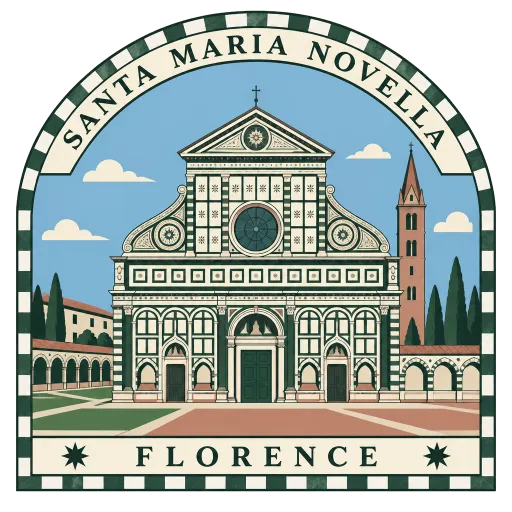 Santa Maria Novella travel stamp