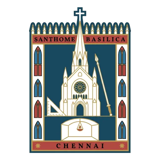Santhome Basilica travel stamp