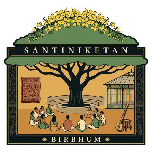 Santiniketan travel stamp