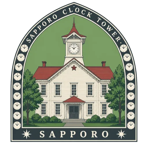 Sapporo Clock Tower travel stamp