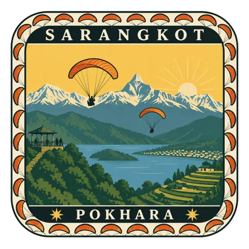 Sarangkot travel stamp