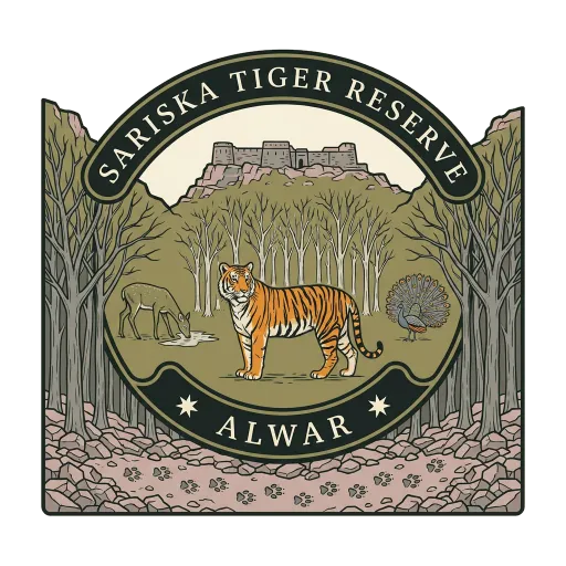Sariska Tiger Reserve travel stamp