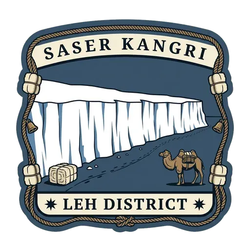 Saser Kangri travel stamp