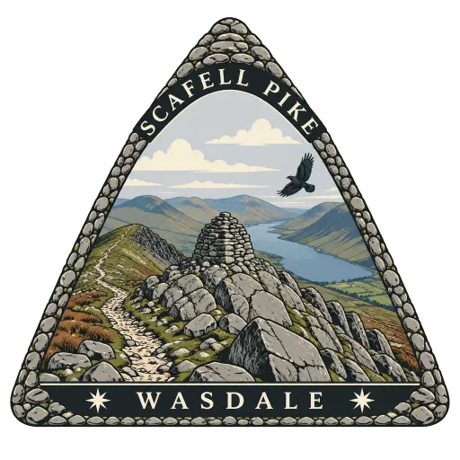 Scafell Pike travel stamp