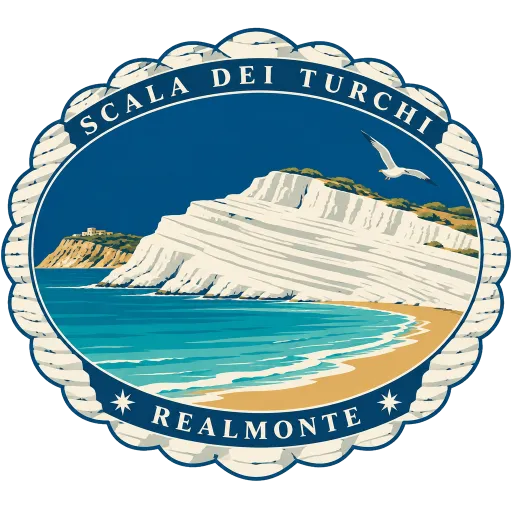 Scala dei Turchi travel stamp