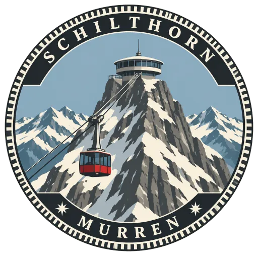 Schilthorn travel stamp