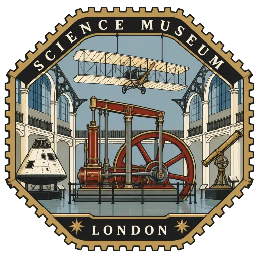 Science Museum travel stamp