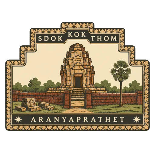 Sdok Kok Thom travel stamp
