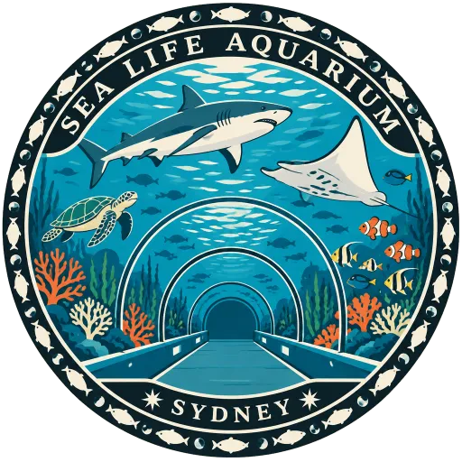 Sea Life Sydney Aquarium travel stamp
