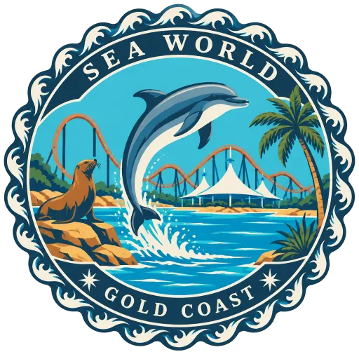 Sea World travel stamp