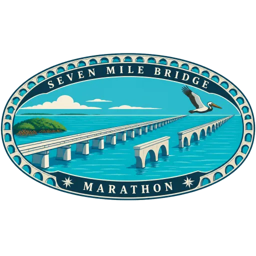 Seven Mile Bridge travel stamp