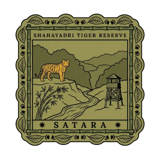 Shahayadri Tiger reserve travel stamp